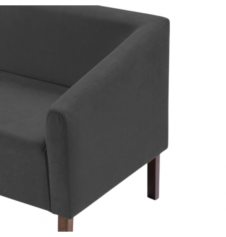 Muebles Concepto G Sofá Simeón Color Tapizado Negro Tipo de Tela Eco