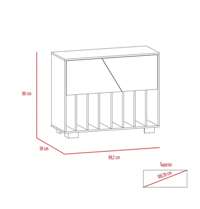 Muebles Concepto G Mueble Auxiliar Lara Caoba Y Miel Con Patas En Acero