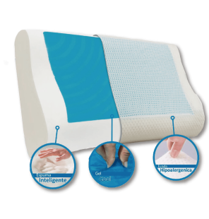 Almohada Memory Foam Cold Gel